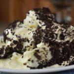 Oreo Dirt Pudding Trifle is a favorite of adults and kids.  Layers of crushed Oreos are sandwiched between a cream cheese pudding layer. 