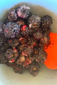 My Dad gives this Old Fashioned Blackberry Cobbler two thumbs up!  Follow these easy instructions on how to make a blackberry cobbler from scratch using fresh blackberries.  This simple recipe is a home run each and every time.