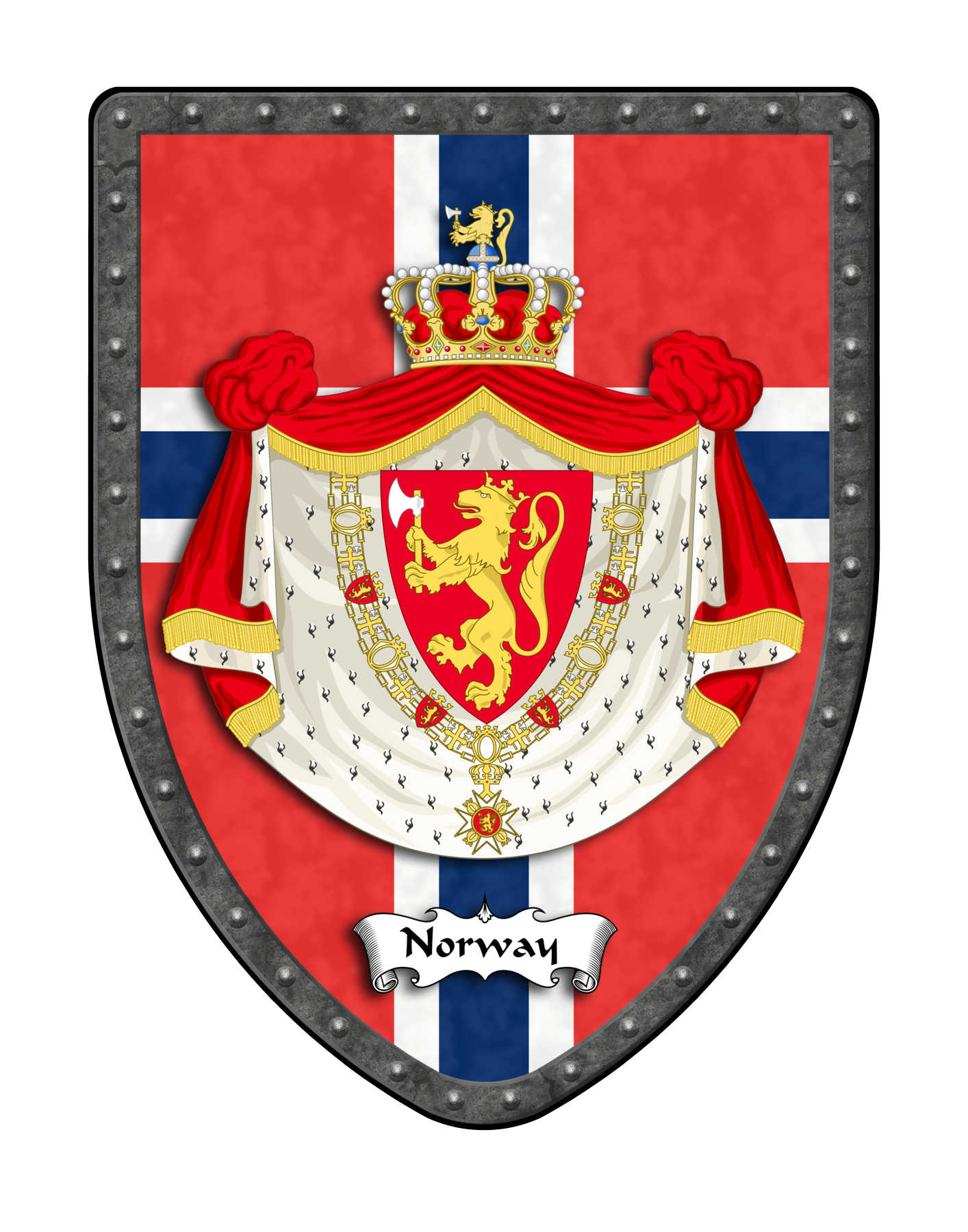 Countries of Eurepe Royal Coat of Arms Shields