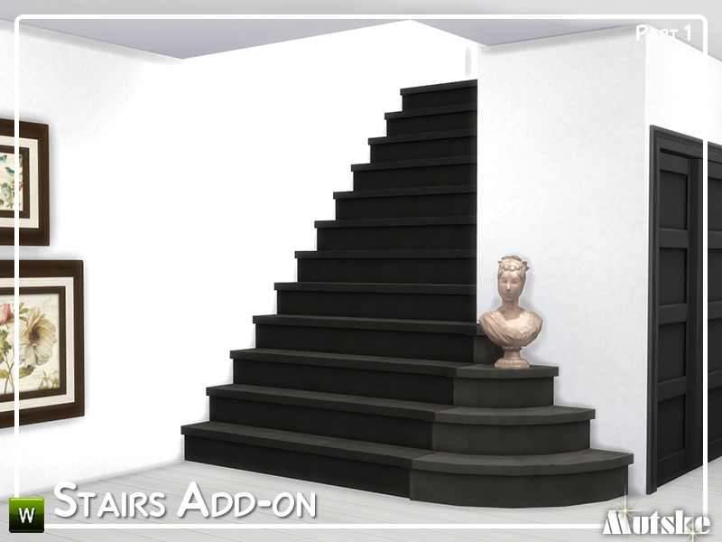 The Sims Resource - Stairs Add-on Part 1 image.