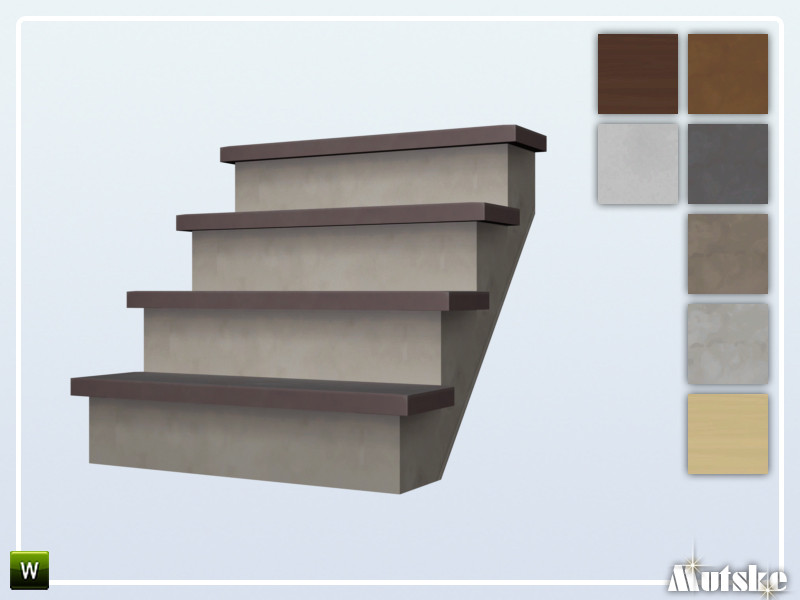 The Sims Resource - Stairs Add-on Workaday 4 steps