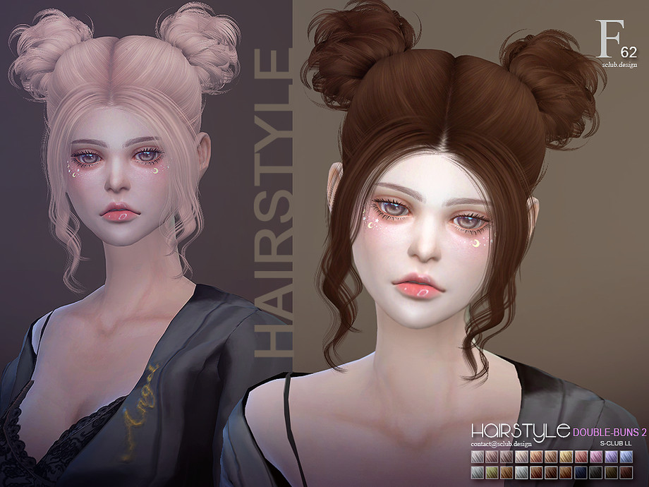 The sims 4 bun hair cc - platformero