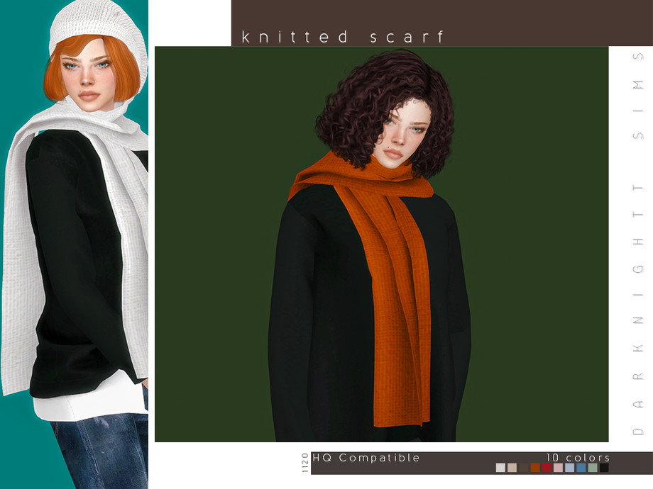 Sims 4 Scarf CC