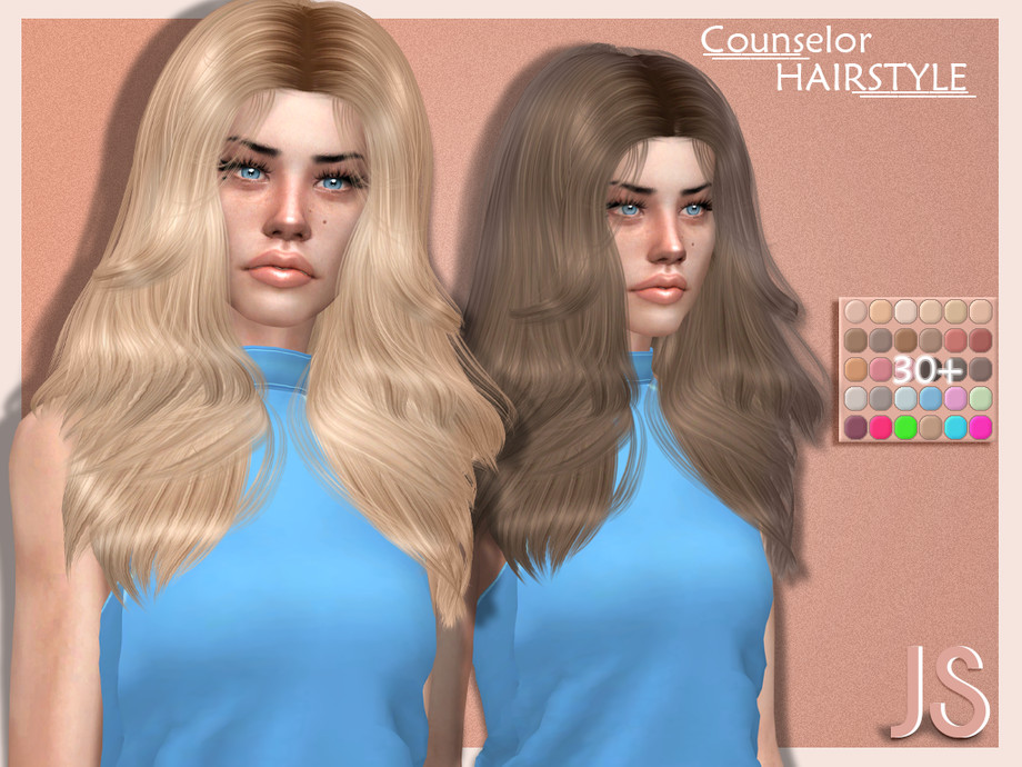 The Sims Resource - JavaSims- Counselor (Collab Hairstyle)