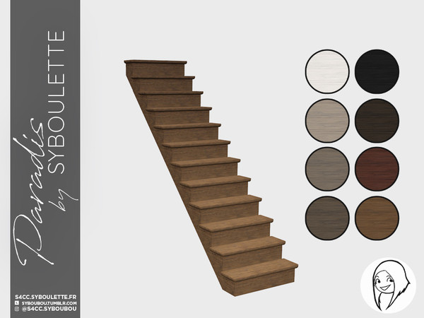 The Sims Resource - Paradis - Wooden stairs