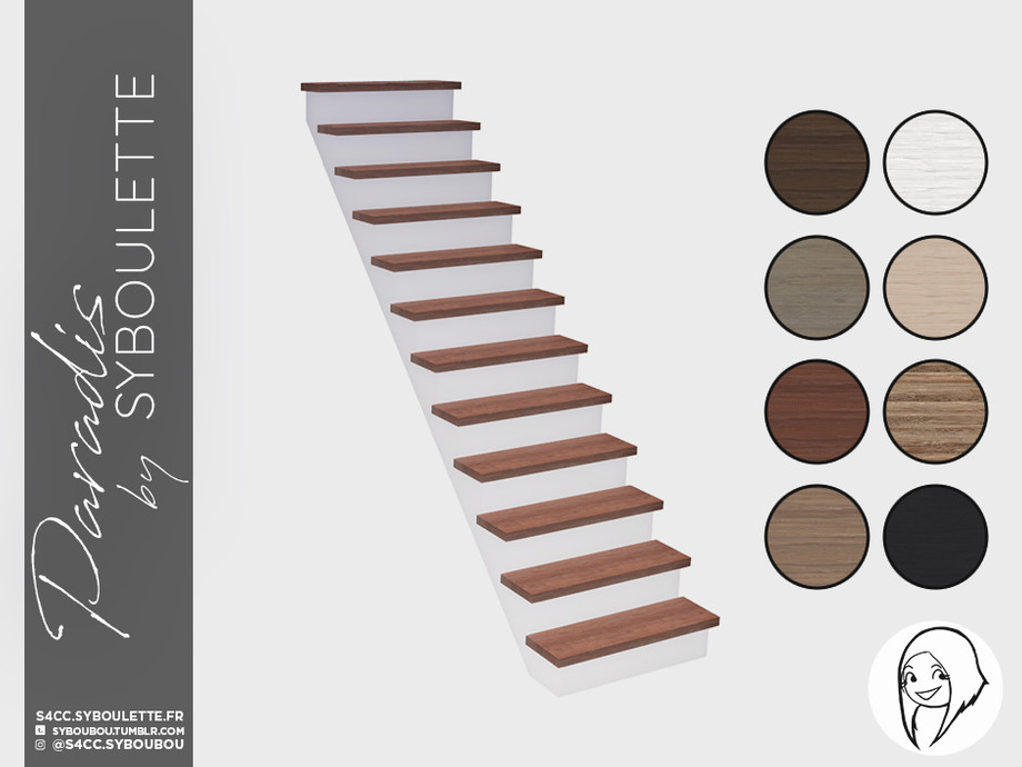 The Sims Resource - Paradis - Traditional stairs