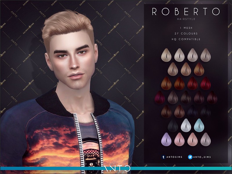 Sims 4 CC Anto Hair Patreon