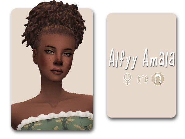 The Sims Resource - Amala Hairstyle