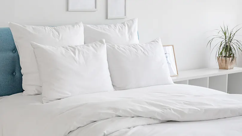 microfiber duvet on a bed