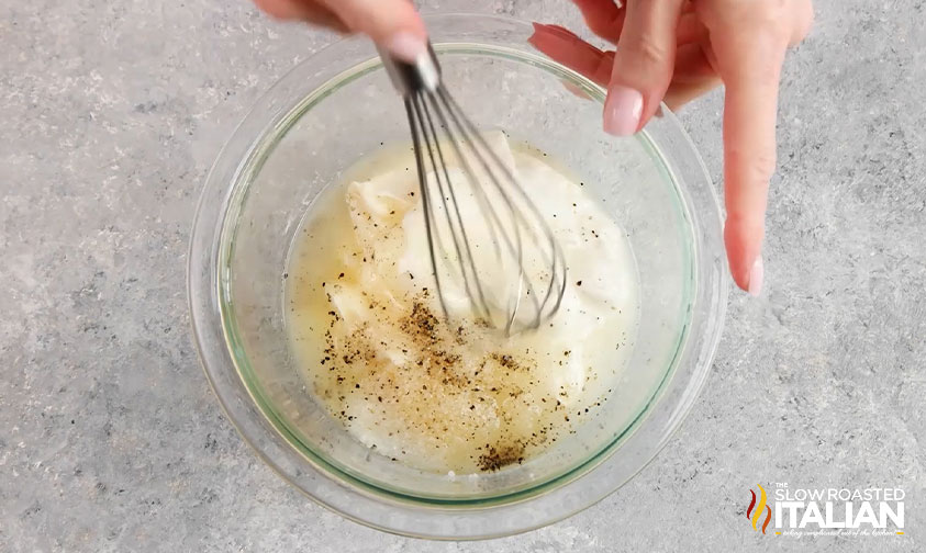 whisking dressing for broccoli salad