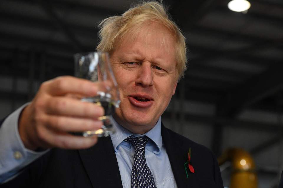  Boris Johnson vowed to give up booze until Brexit is done – hours after drinking whisky on the campaign trail