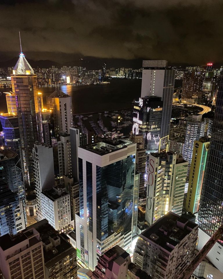 Remi's final post was a nighttime photo of Times Square in Hong Kong