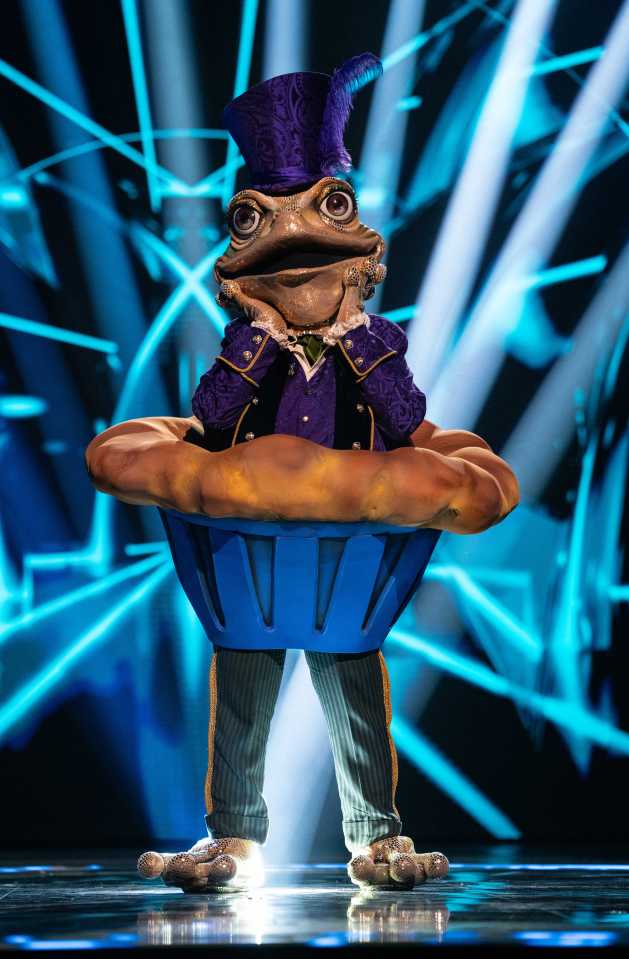 Toad costume from The Masked Singer.