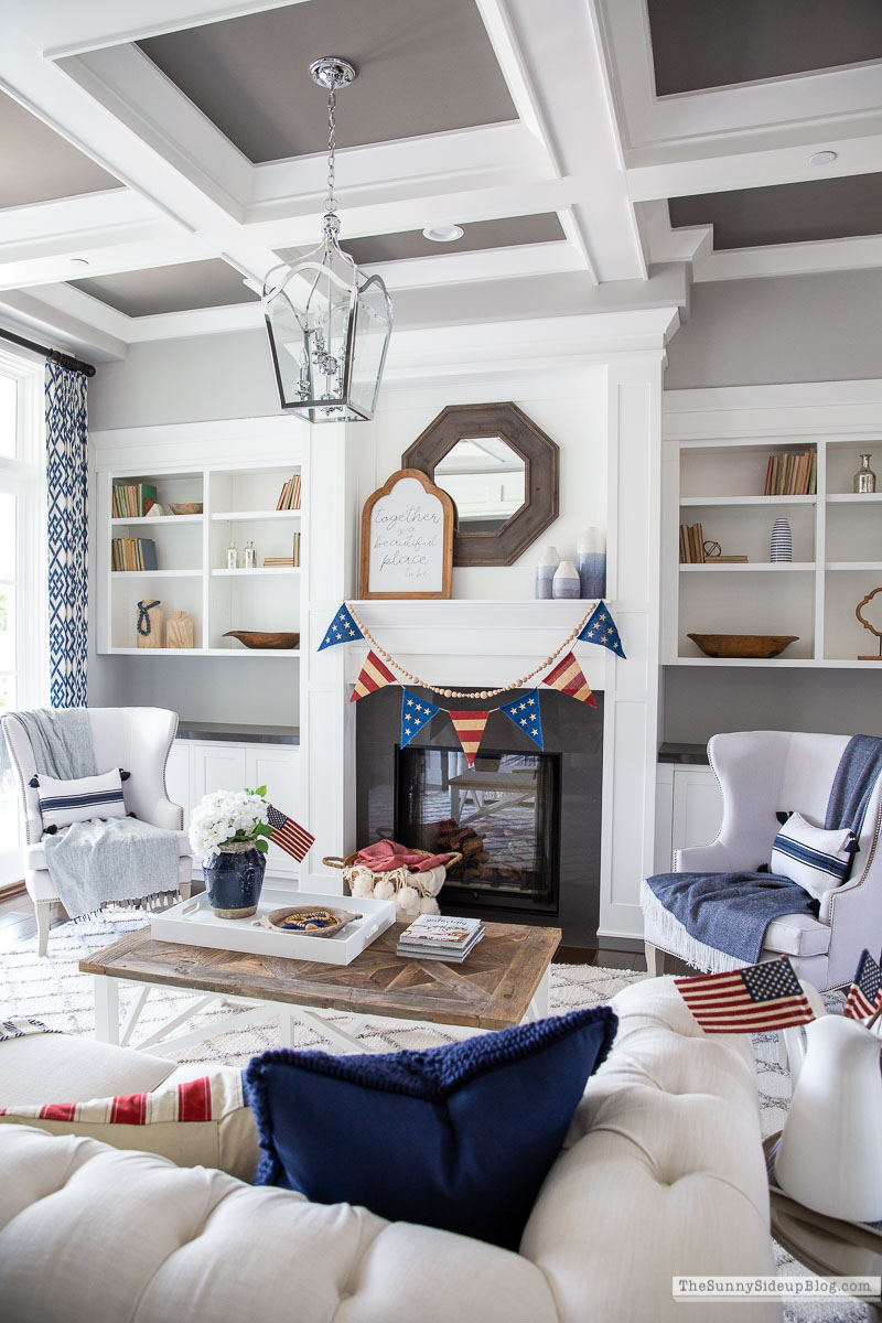 Patriotic Decor Living Room (Sunny Side Up)