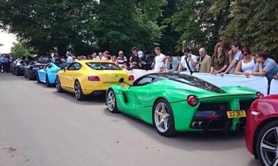 Supercars lined-up at Goodwood Festival of Speed