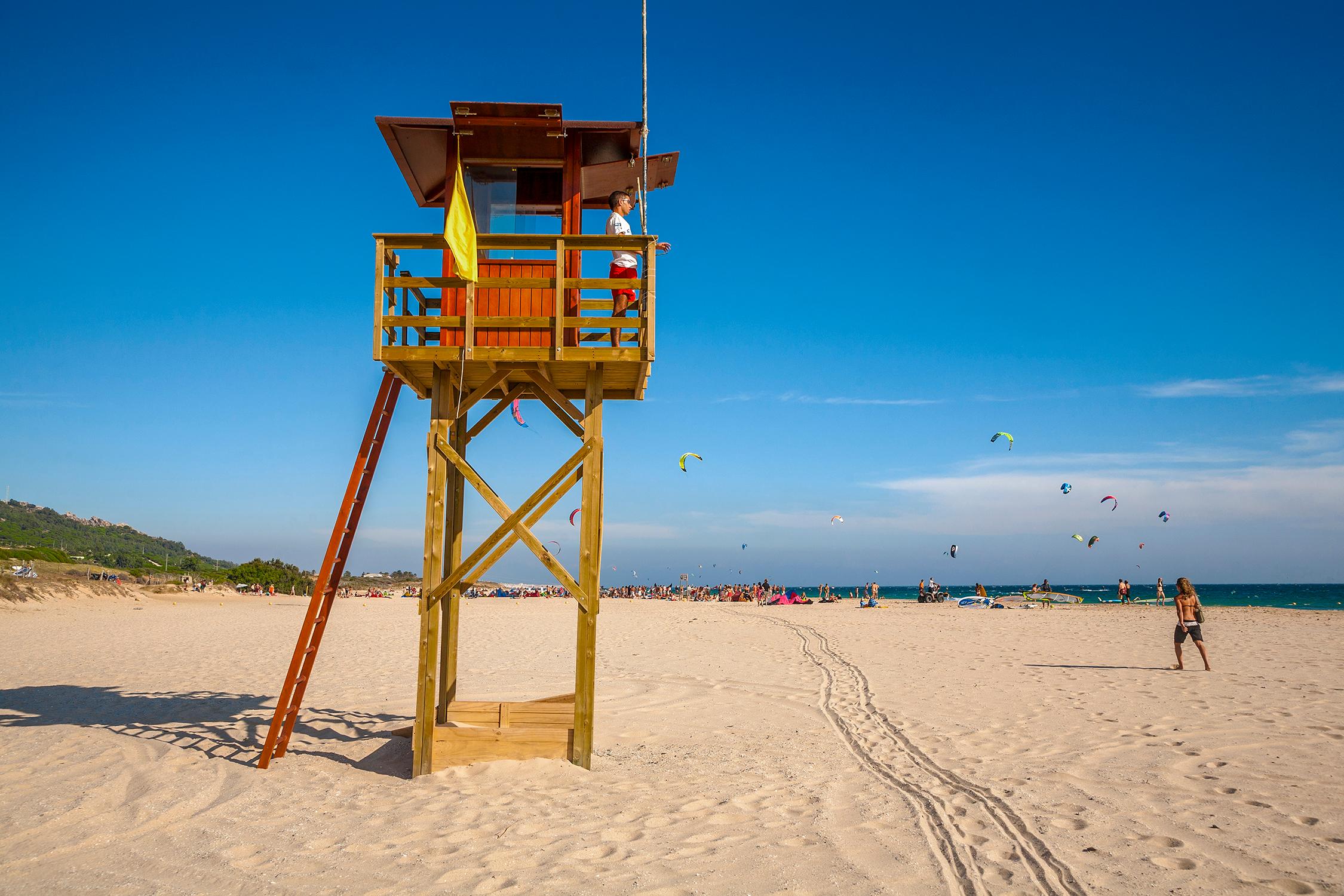 Kitesurf in Valdevaqueros Beach.