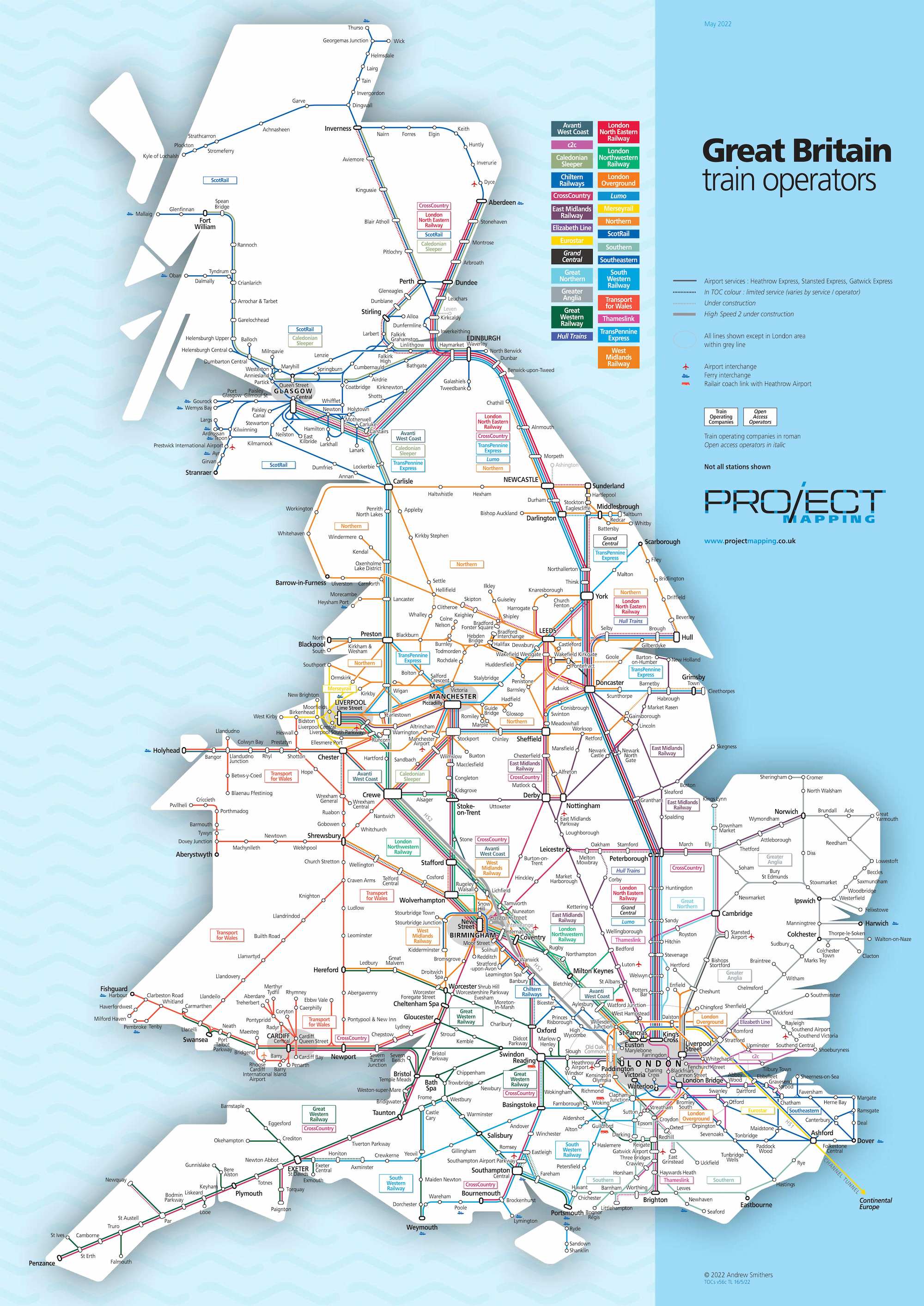 Rail Map Of England And Wales - Gracia Georgeanne