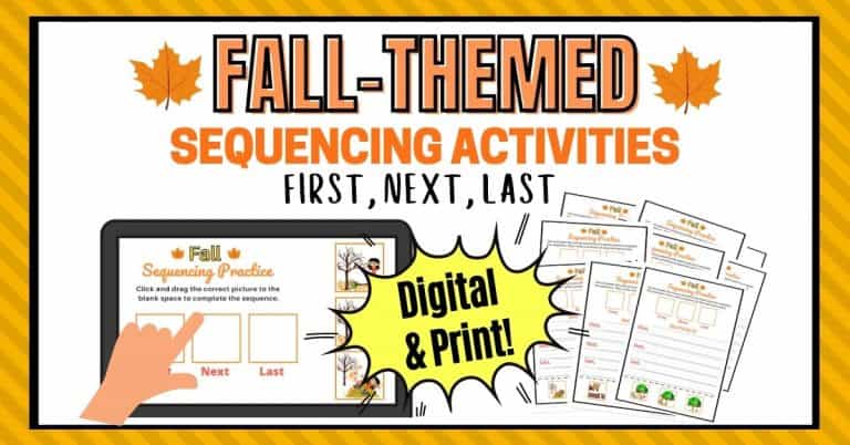 Story Sequencing Activities With Pictures For The Fall Season – The ...