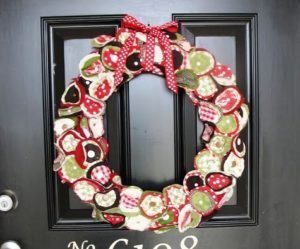 Scrap Fabric Wreath Tutorial