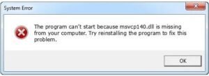 Download msvcp140.dll for Windows 10, 8.1, 8, 7