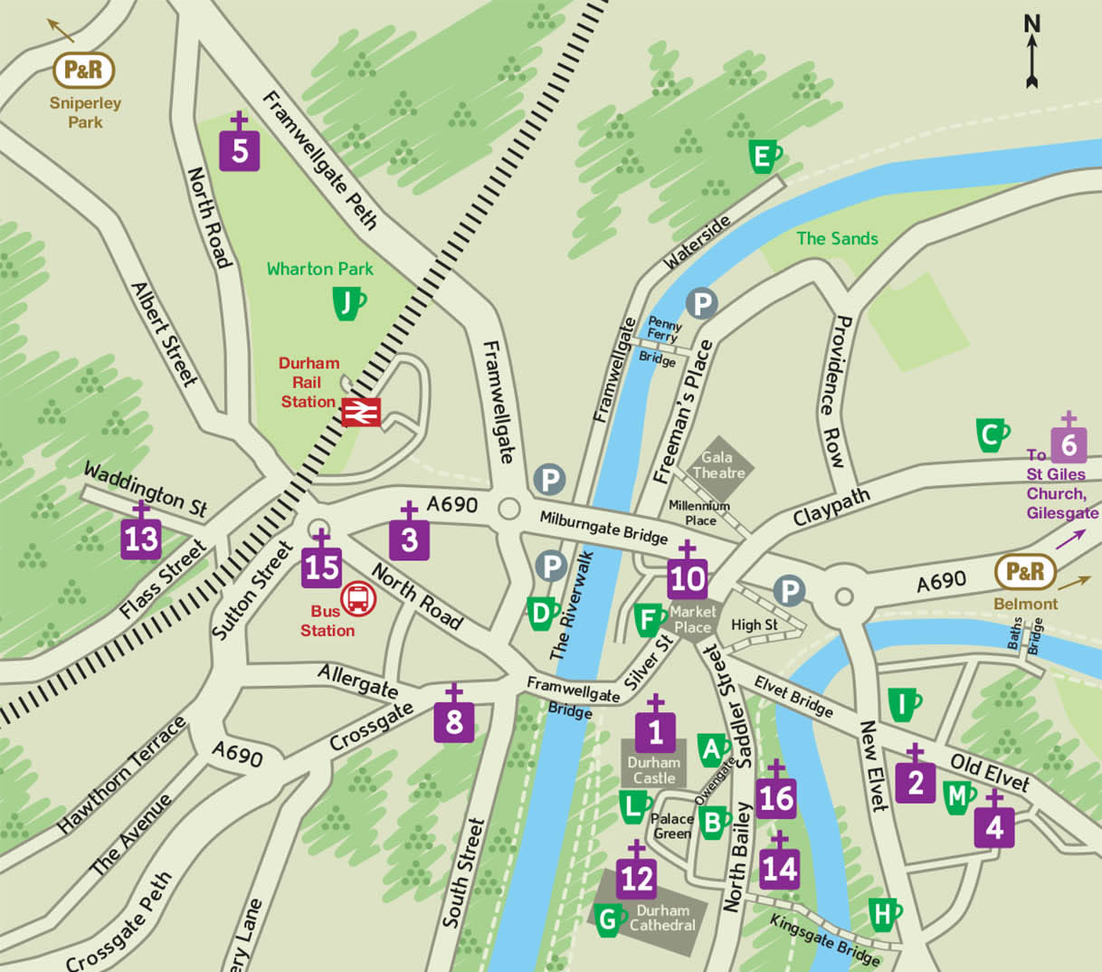 Durham University Campus Map