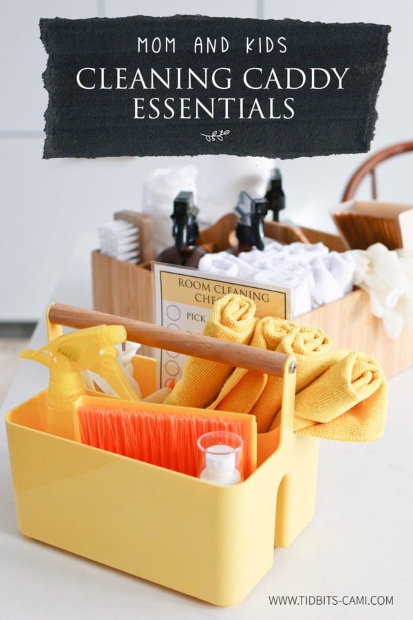 Mom and Kids Cleaning Caddy Essentials