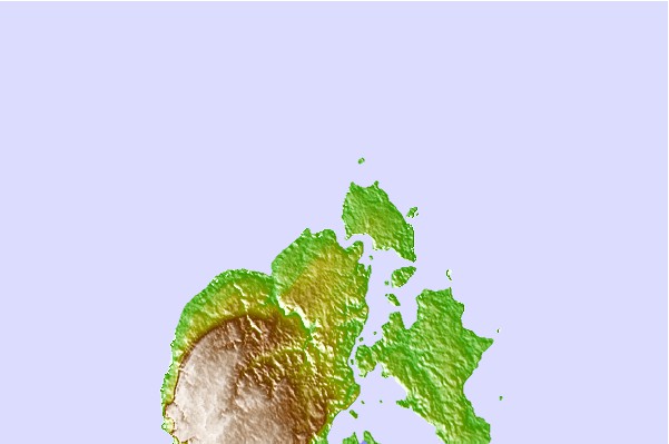 Tide stations located close to Bolinao, Philippines