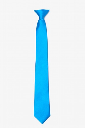 Blue Aster 19" clip on Clip-on Tie