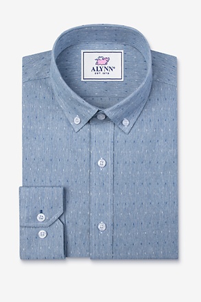 _Mason Blue Business Casual Shirt_