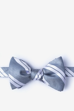 Wales Gray Self-Tie Bow Tie