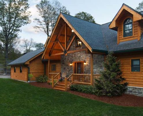 Blue-Ribbon Entry with Stone Accents