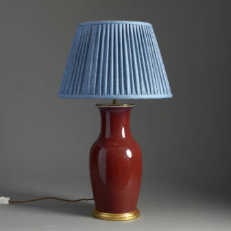 Sang de Boeuf Vase lamp