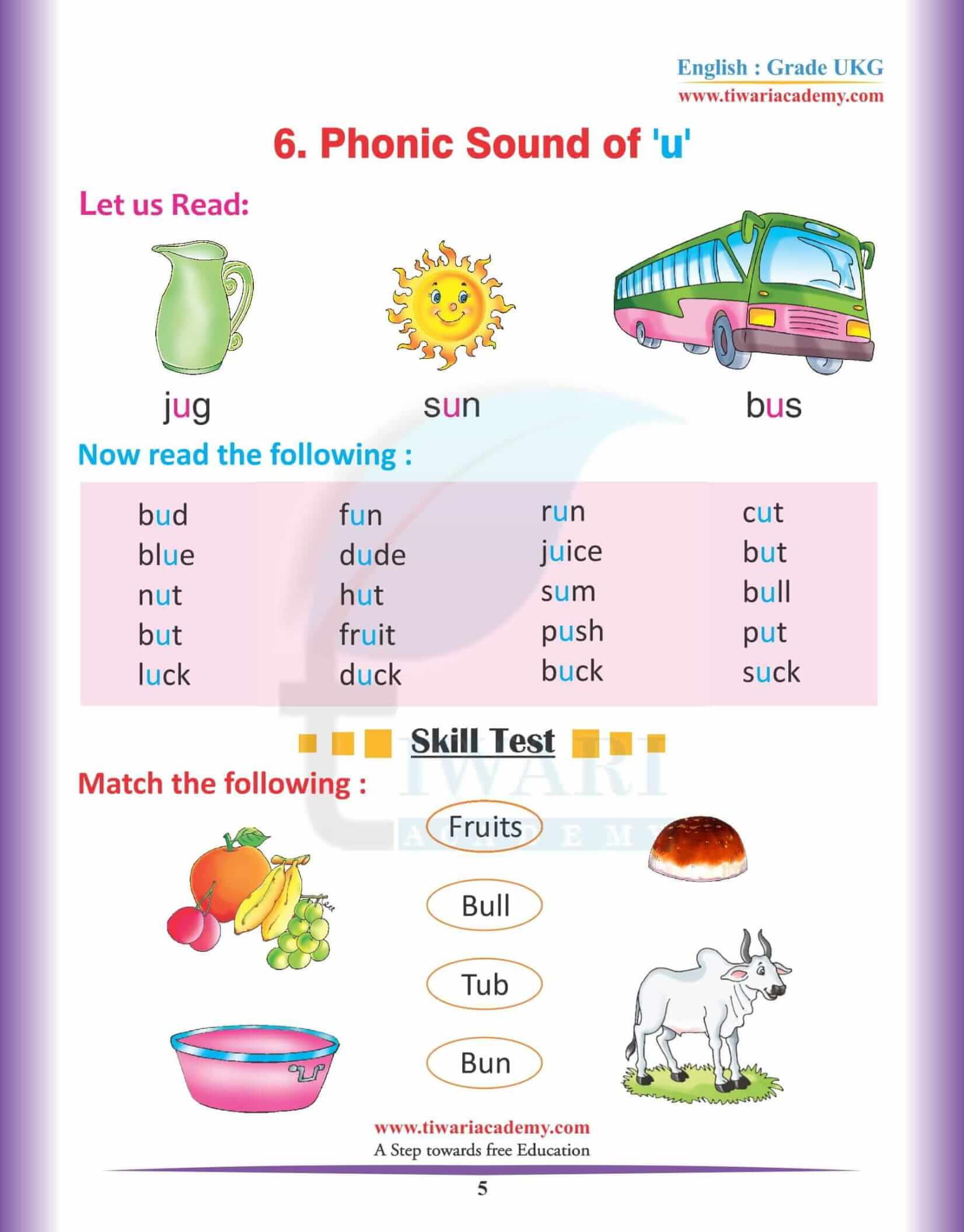 KG English Reading Book 4