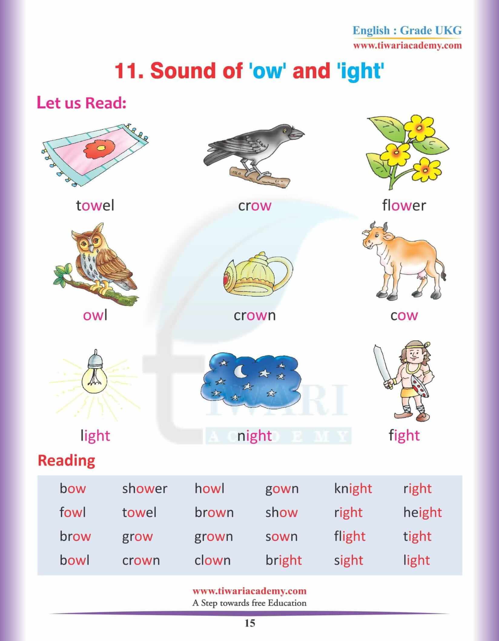 KG English Reading Book 14