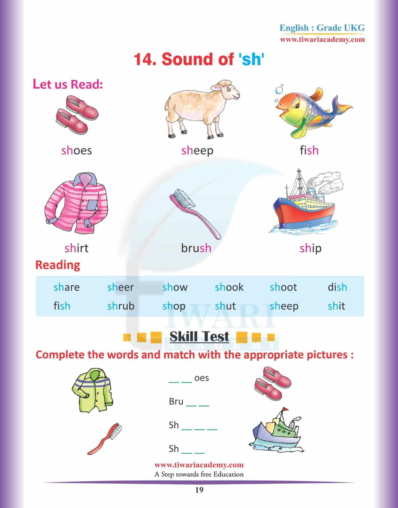 KG English Reading Book 18