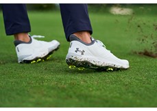 UA Drive Pro golf shoes on course