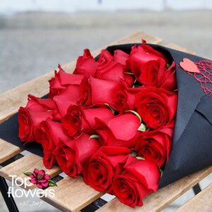 Classic bouquet | Red roses DELUXE