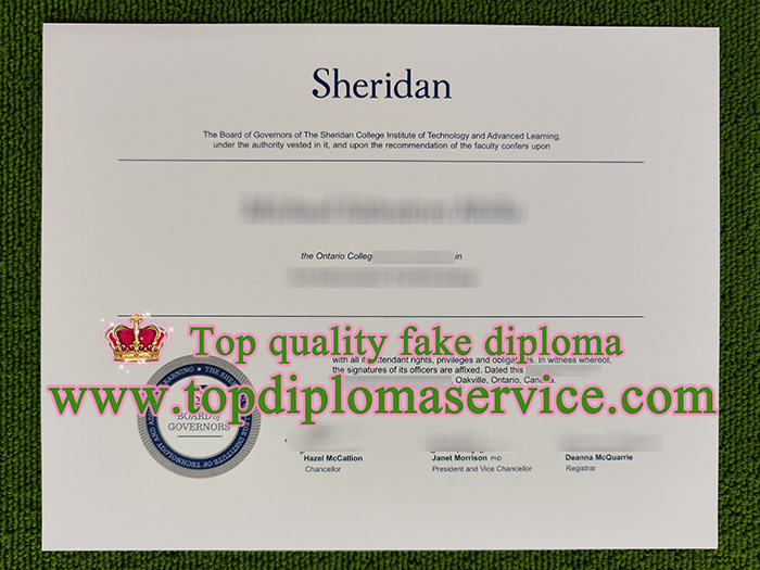 Sheridan College diploma, Sheridan College certificate,