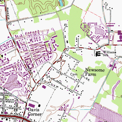 Topographic Map of Chinese American Family Bible Church, VA