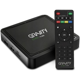 SMART TV BOX 4K GRAVITY ANDROID 11 QUAD CORE 16GB ROM Y 2GB RAM CON CONTROL REMOTO X2 MINI STAR+