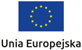 Logo Unii Europejskiej. Dwanaście żółtych gwiazdek tworzących okrąg na niebieskim tle.