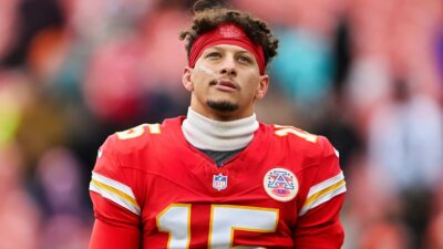 Patrick Mahomes in uniform