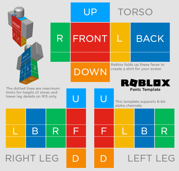 Roblox Pants Template: How To Make Pants In Roblox - Touch, Tap, Play 5BA