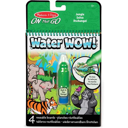 Melissa and Doug Water Wow Jungle On The Go Βιβλίο Ζωγραφικής Με Νερό - Ζούγκλα 40176 000772401760