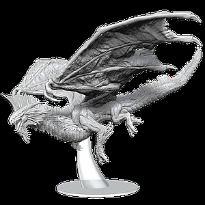 Dungeons & Dragons Nolzur's Marvelous Unpainted Miniatures: Adult Silver Dragon (SALE)