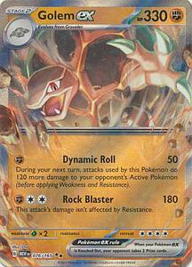 Pokemon Trading Card Game: Pokemon 151 Golem EX - 076/165