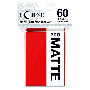 Japanese Small Size Card Sleeves Pro-Matte: "Apple Red" (62mm x 89mm)