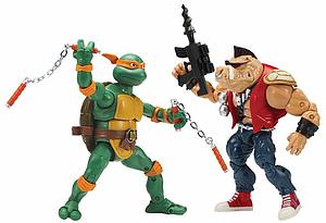 Teenage Mutant Ninja Turtles: Michelangelo vs Bebop 2-Pack (TAX HOLIDAY)