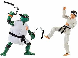 Teenage Mutant Ninja Turtles vs Cobra Kai: Michelangelo vs Danny Larusso 2-Pack (TAX HOLIDAY)