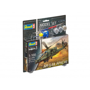 Revell ModelSet vrtulník 64985 - AH-64A Apache (1:100)